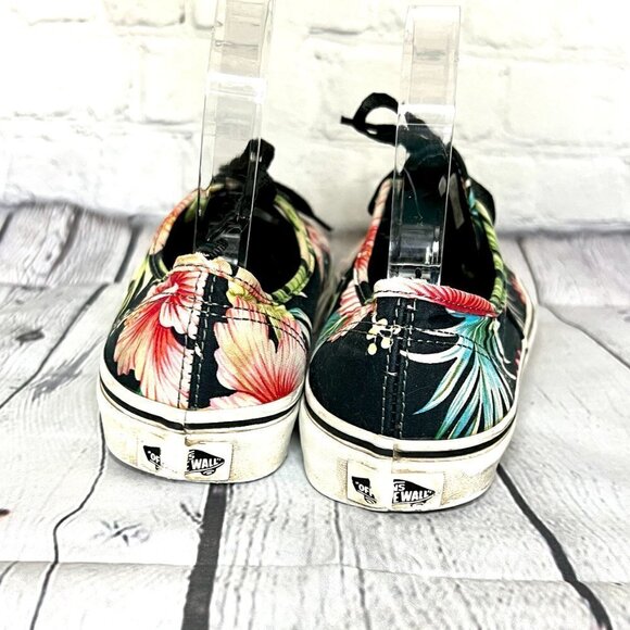 VANS Women's Tropical Hawaiian Print Black Pink Canvas Shoes Sneakers Size 6.5 - Picture 4 of 7